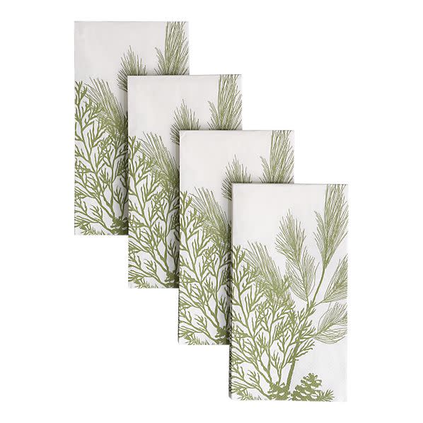 Pine Spray Guest Towel, $5.95 for set of 16, crateandbarrel.com