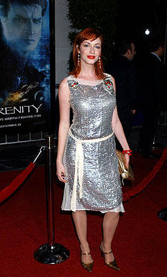 Christina Hendricks at the LA premiere for Universal Pictures' Serenity