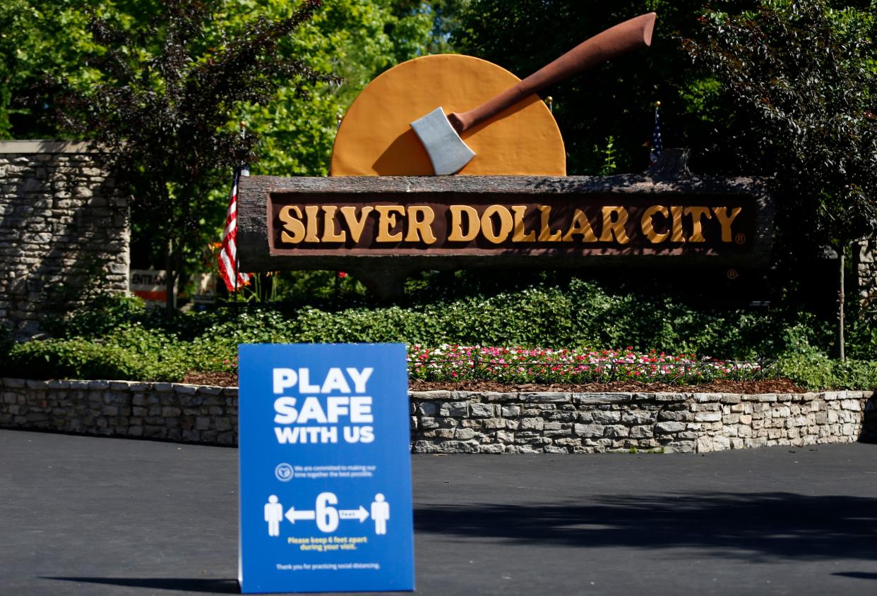 A News-Leader file photo of the Silver Dollar City sign.