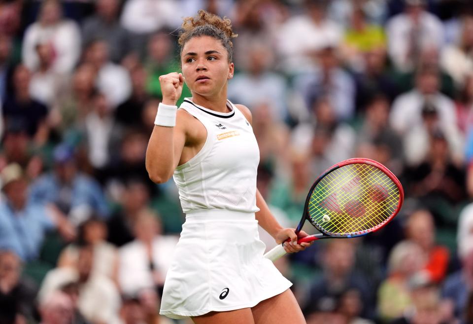 Jasmine Paolini is through to a first Wimbledon semi-final (John Walton/PA) (PA Wire)