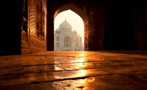 The Taj Mahal was built by Shah Jahan for his wife - Credit: GOSIEK-B