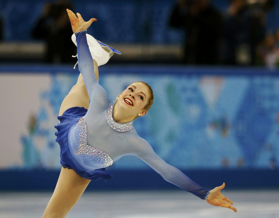 Gracie Gold of the United States competes during the Team Ladies Free Skating Program at the Sochi 2014 Winter Olympics, February 9, 2014. REUTERS/Alexander Demianchuk (RUSSIA - Tags: SPORT FIGURE SKATING SPORT OLYMPICS)