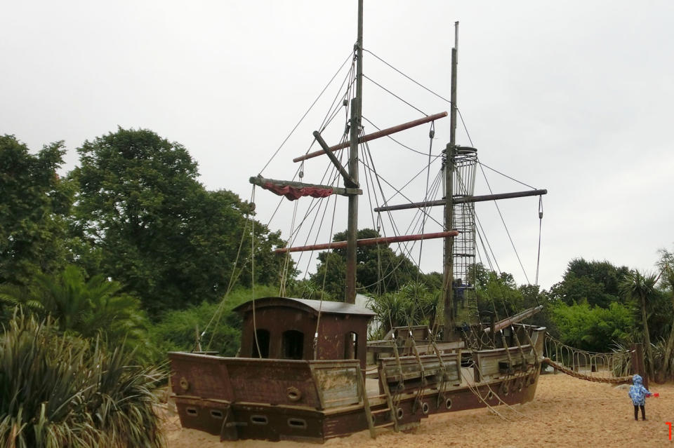 One of the kids’ favourite playgrounds in London was the Diana Princess of Wales Memorial Playground, which had a huge pirate ship. Photo: Mummy and Daddy Daycare