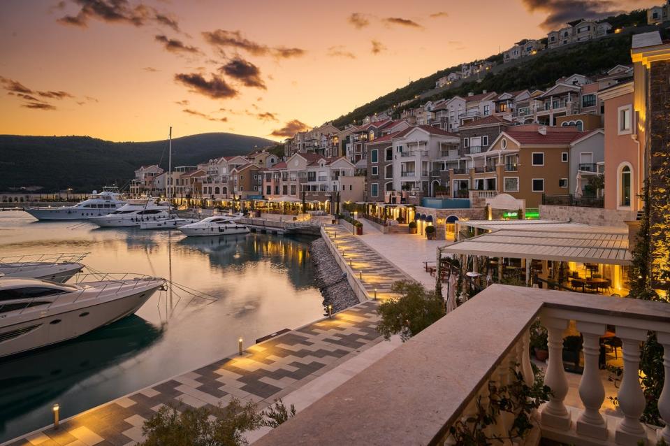 The Marina Village’s waterfront promenade (Luštica Bay)