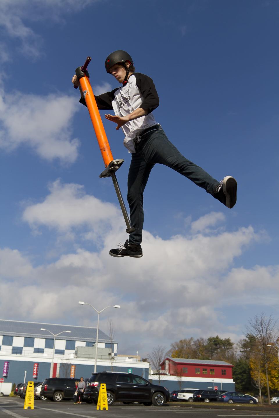 Tone Staubs achieved the record for the most pogo stick jumps in a minute with a staggering 265 (Guinness World Records)