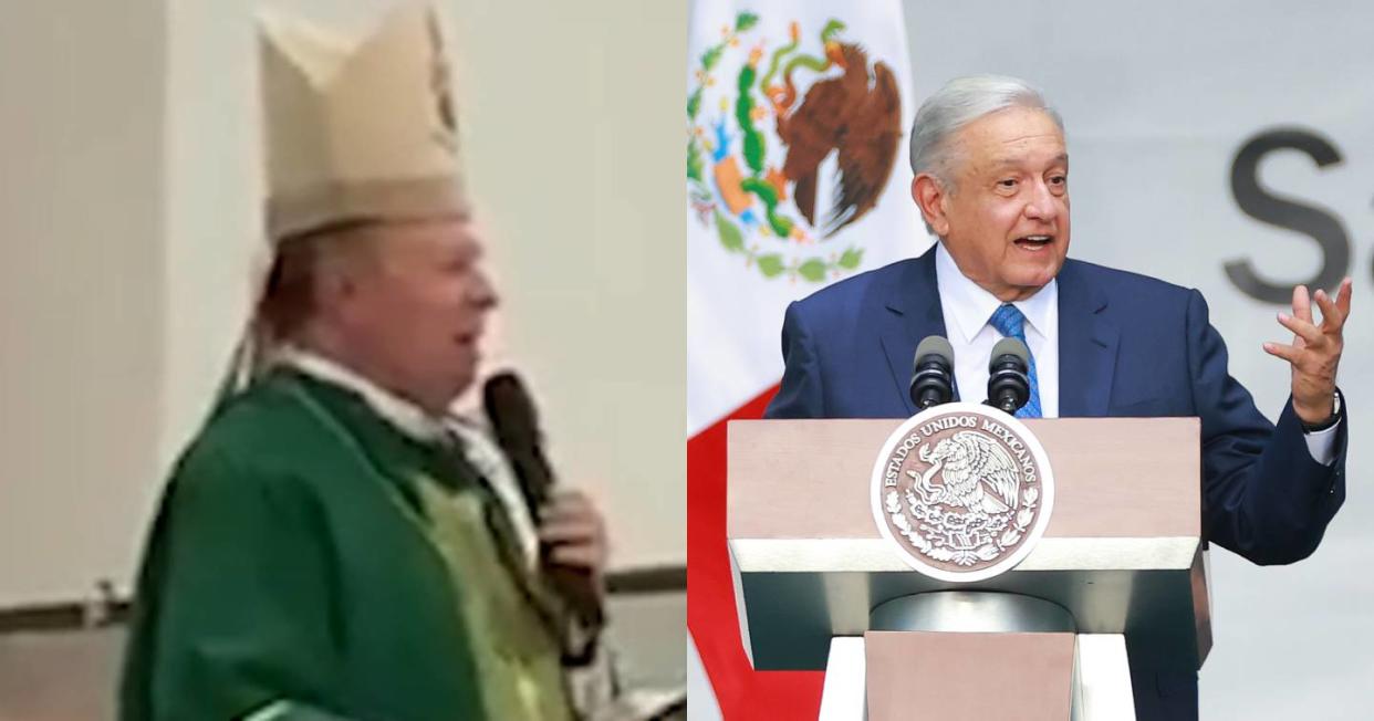 Sacerdote critica a AMLO por festejo. Foto: Cpatura de video TikTok via @latinus_us y Getty Images 