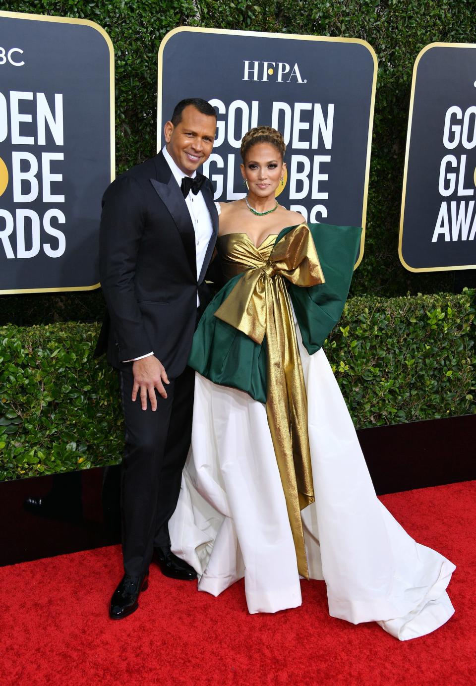 Jennifer Lopez Alex Rodriguez Golden Globes 2020