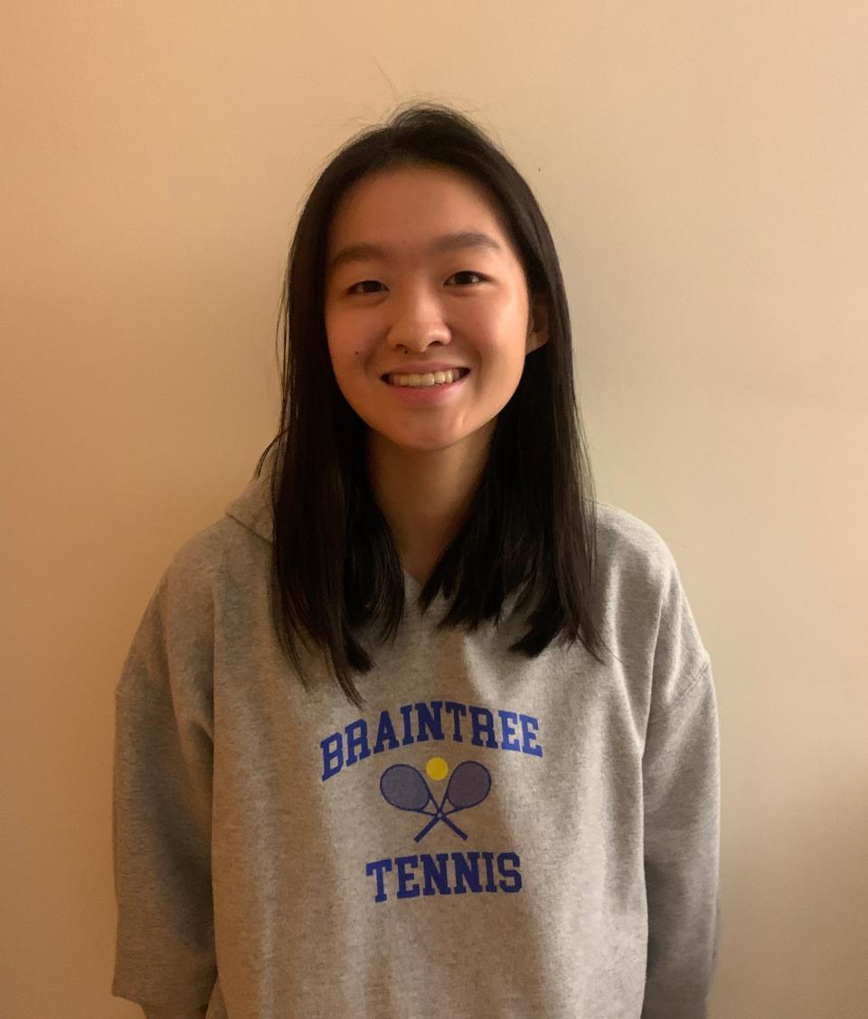 Jolin Yang of Braintree High has been named to The Patriot Ledger/Enterprise Girls Tennis All-Scholastic Team.