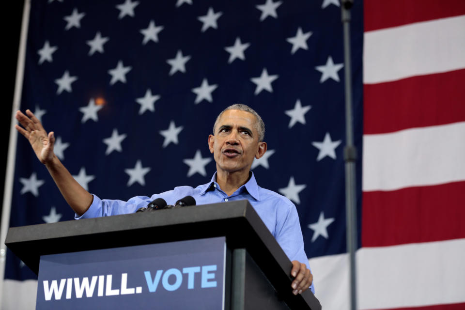 &ldquo;We do not need more mealy-mouthed elected officials who claim they are disappointed by this bad behavior and then don&rsquo;t do anything about it and just go along with it,&rdquo; Obama said at a Wisconsin campaign rally. (Photo: Reuters)