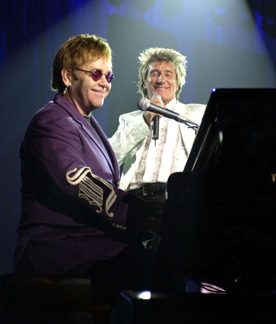 2002 - Grand Slam for Children fundraiser in Las Vegas with Rod Stewart