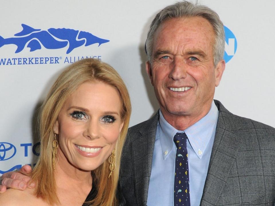 Cheryl Hines,  star of Curb Your Enthusiasm, and Robert F. Kennedy Jr (Getty Images for Waterkeeper All)
