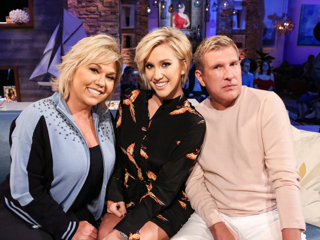 Julie Chrisley, Savannah Chrisley, and Todd Chrisley