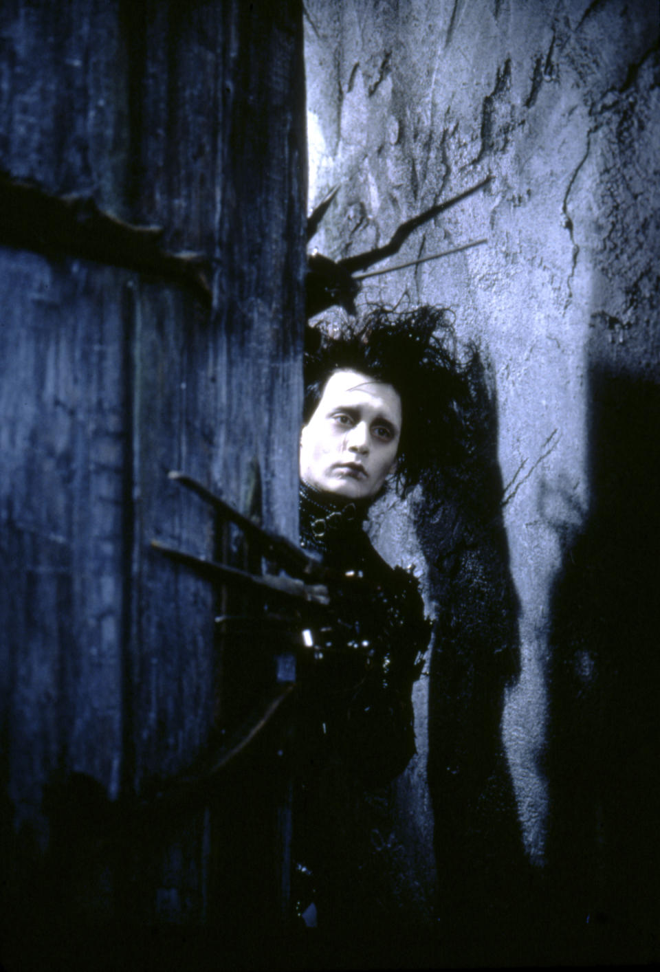 American actor Johnny Depp on the set of Edward Scissorhands, written and directed by Tim Burton. (Photo by Twentieth Century Fox Pictures/Sunset Boulevard/Corbis via Getty Images)