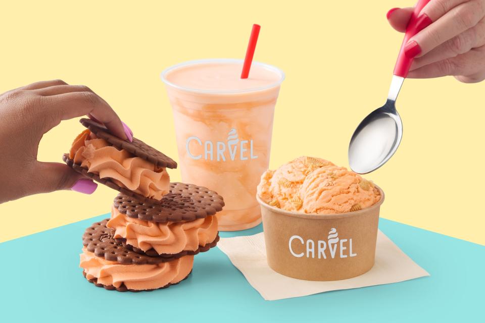 There are many ways to enjoy Carvel's classic Orange Dreamy Creamy flavor