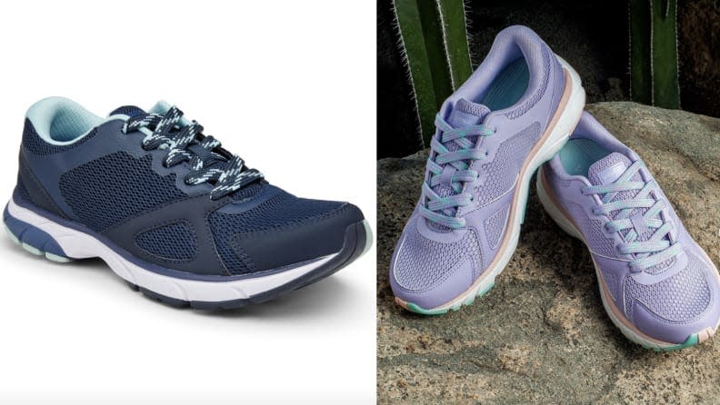 Choose from neutrals like navy or brighter hues like lilac.