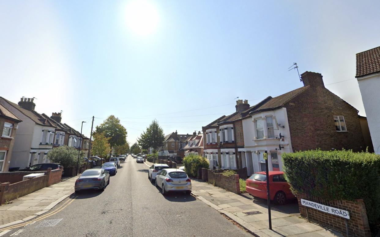 Mandeville Road in Enfield, north London, where the stabbing happened