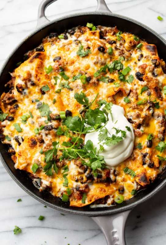 <p>Salt & Lavender</p><p>Gotta love a one skillet supper! Easy on the wallet and less mess too! </p><p><strong>Cost: $12.82</strong></p><p><strong>Get the recipe: <a href="https://www.saltandlavender.com/taco-skillet/" rel="nofollow noopener" target="_blank" data-ylk="slk:Beef Taco Skillet;elm:context_link;itc:0;sec:content-canvas" class="link rapid-noclick-resp">Beef Taco Skillet</a></strong></p>
