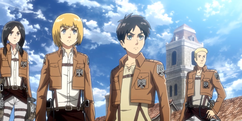 attack on titan survey corps recruits