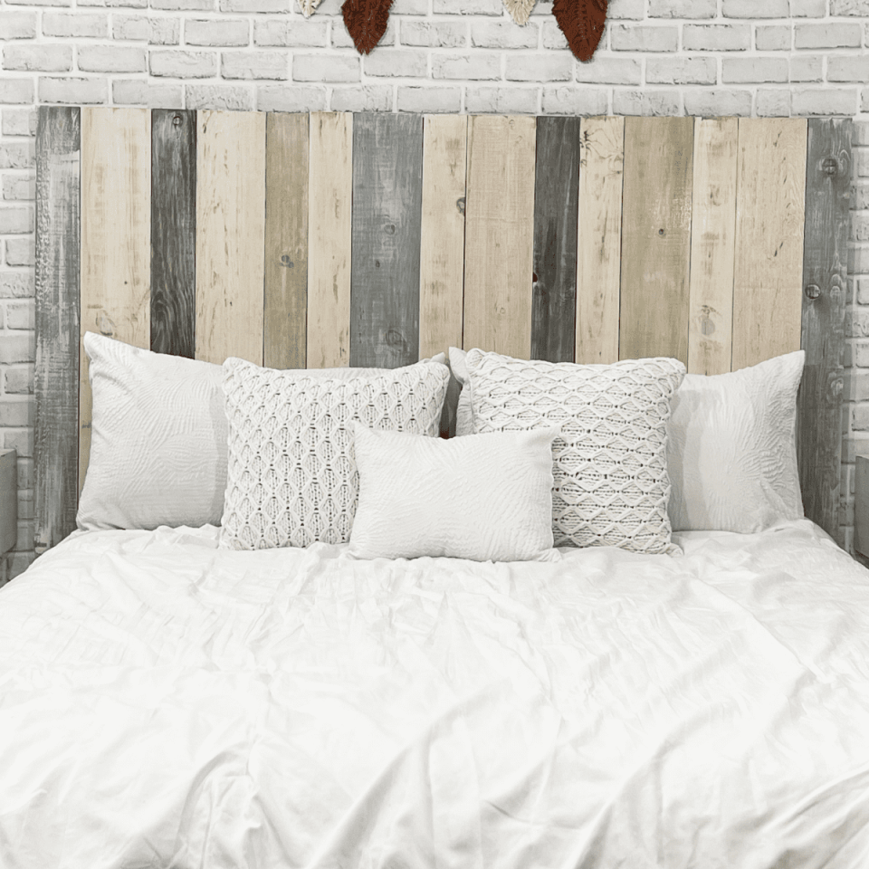 <p><a href="https://go.redirectingat.com?id=74968X1596630&url=https%3A%2F%2Fwww.walmart.com%2Fip%2FBarn-Walls-Farmhouse-Mix-Signature-Design-Multicolored-Solid-Wood-Headboard-Floating-Panels-Wall-Mount-Adjustable-Height-Easy-Assembly-Queen-Size%2F533763446&sref=https%3A%2F%2Fwww.countryliving.com%2Fhome-design%2Fdecorating-ideas%2Fg43645108%2Fcoastal-cowgirl-home-decor%2F" rel="nofollow noopener" target="_blank" data-ylk="slk:Shop Now;elm:context_link;itc:0;sec:content-canvas" class="link ">Shop Now</a></p><p>Farmhouse Mix Solid Wood Headboard</p><p>$264.00</p><p>walmart.com</p>