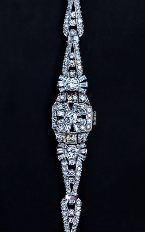 Diamond secret watch