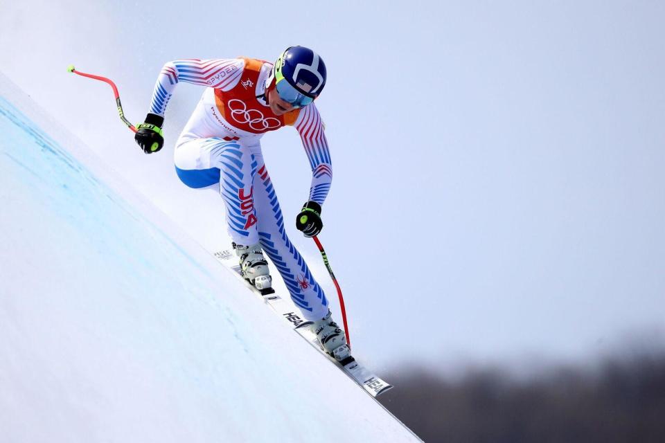 <p>Travis Lindquist, Senior Director, Editorial Photography, Getty Images Photo - Ezra Shaw</p><p>Lindsey Vonn in likely her last Olympics run shows how at age 33 she can still compete with the best in the world. Today she became the oldest female Alpine Olympic medalist. In this photo you can see her racing down her final run in a near vertical part of the run showing how much power and control she has even out on the very edge of both skis.</p>