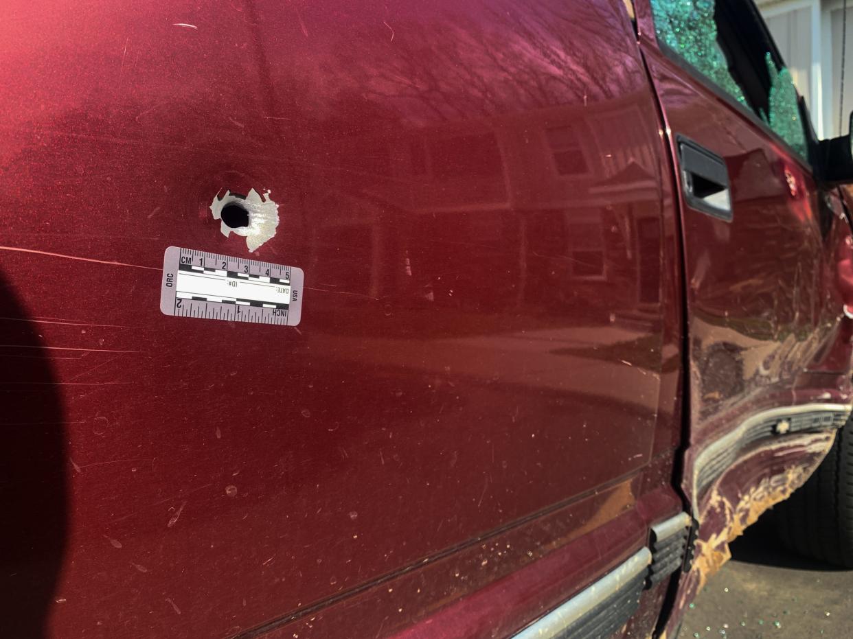 A shooting in the 3100 block of Turner Street on Lansing's north side near Hildebrandt Park on Friday, April 26, 2024, killed one man in Lansing's fourth homicide of the year. Several bullets hit vehicles and nearby buildings inn apartment complexes.