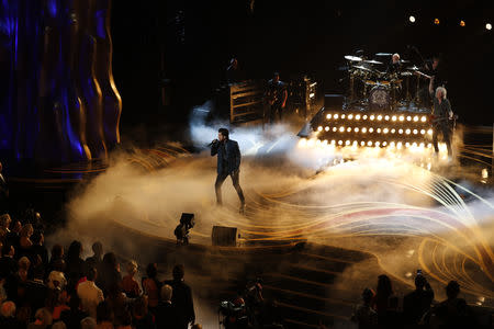 91st Academy Awards - Oscars Show - Hollywood, Los Angeles, California, U.S., February 24, 2019. Adam Lambert performs with Queen. REUTERS/Mike Blake