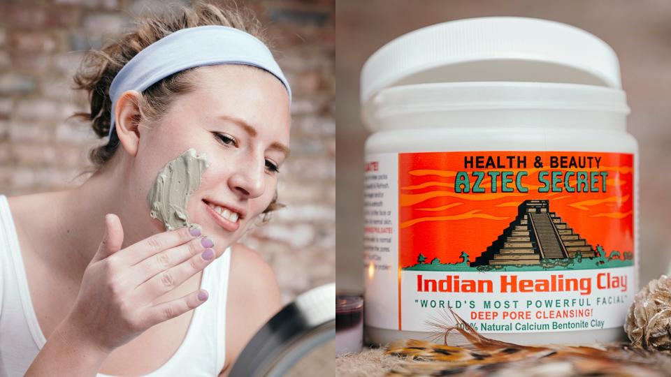 Soak up excess oil with the Aztec Secret Indian Healing Clay Mask.