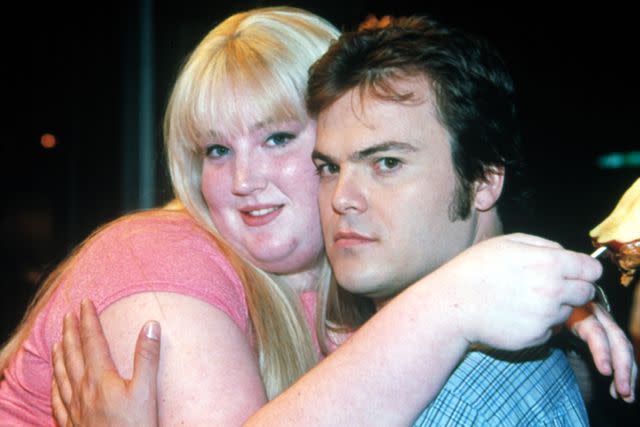 <p>20th Century Fox</p> Ivy Snitzer poses with her 'Shallow Hal' costar Jack Black.