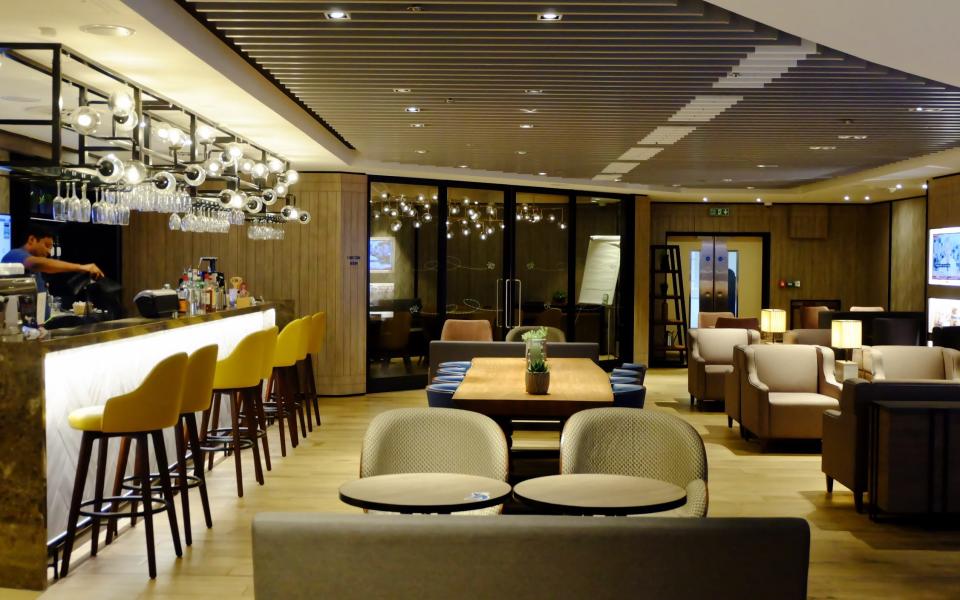 Below par: The Plaza Premium Lounge at Heathrow's Terminal 4