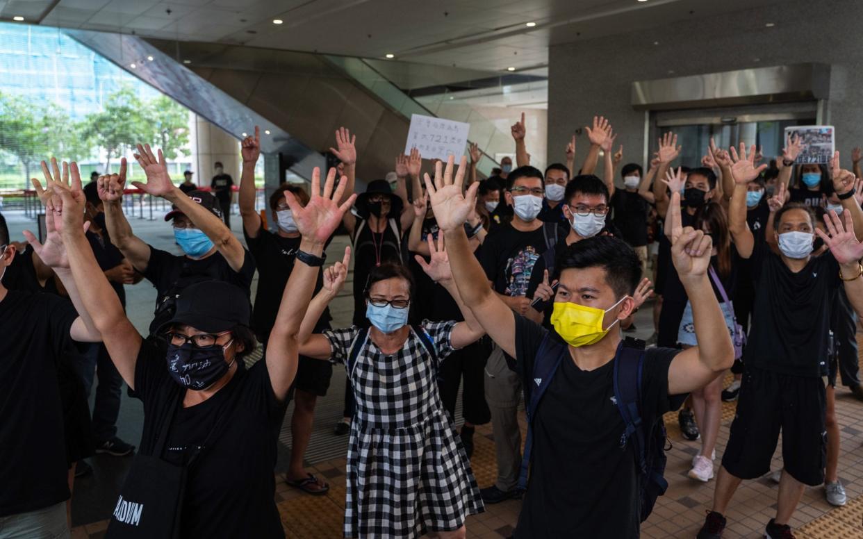 Hong Kong was shaken by pro-democracy protests for months - Chan Long Hei/Bloomberg