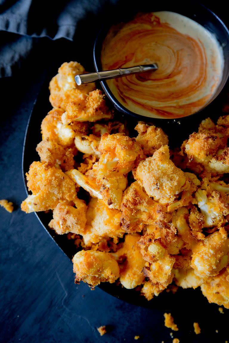 Air Fryer Buffalo Cauliflower Bites