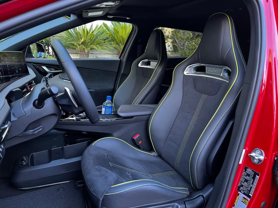 2023 Kia EV6 GT front seat.