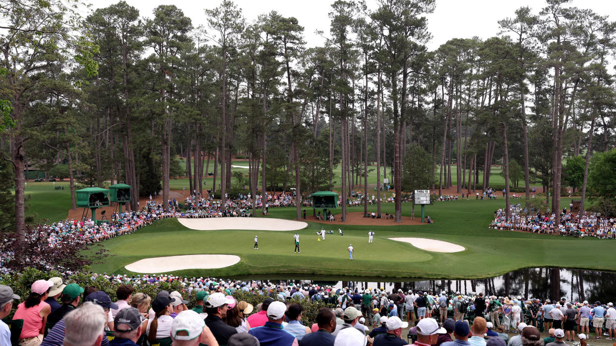  16th hole at Augusta National during the 2023 Master 