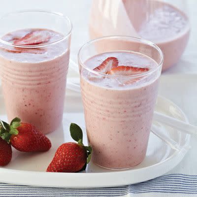 Strawberry, Banana, and Almond Butter Smoothie