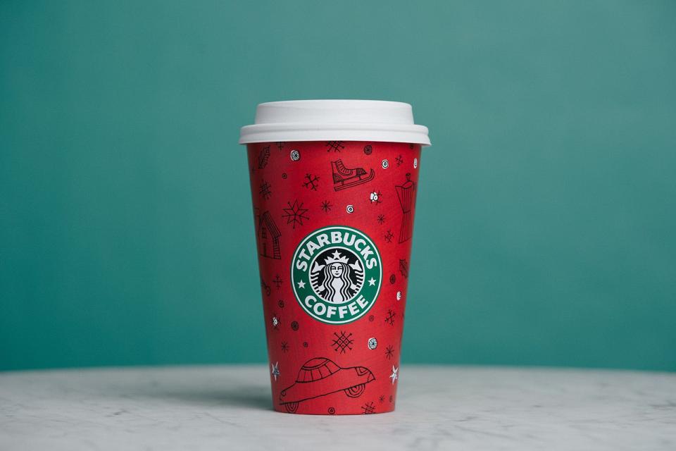 Starbucks 1999 Holiday Cup Design