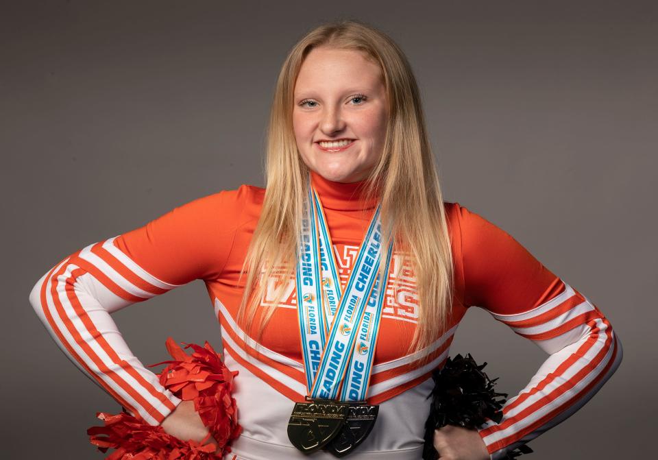 All County Cheerleading - Lake Wales High School - Jada Simpson in Lakeland Fl. Thursday March 22, 2024.
Ernst Peters/The Ledger