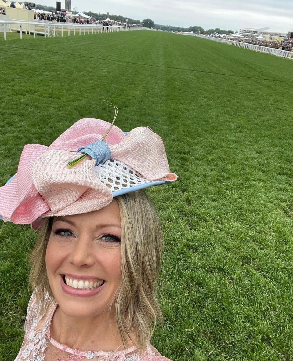 Dylan Dreyer at Royal Ascot in England. Dreyer is a lifestyle contributor and meteorologist for NBC and NBC Sports