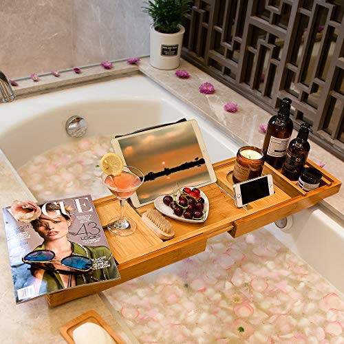 The Beloved Bamboo Bathtub Tray Is On Sale at