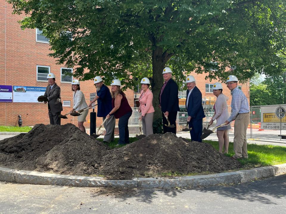 Construction has begun on the $41 million rehabilitation and modernization of Colonial II Apartments in Rome with an official groundbreaking ceremony on Wednesday, June 8.