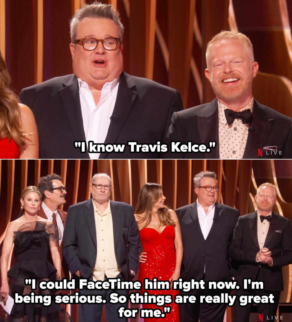 The cast of "Modern Family" onstage at the SAG Awards