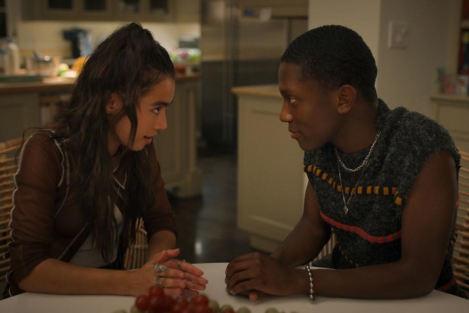 freeridge l to r ciara riley wilson as demi, zaire adams as andre in episode 108 of freeridge cr courtesy of netflix © 2022