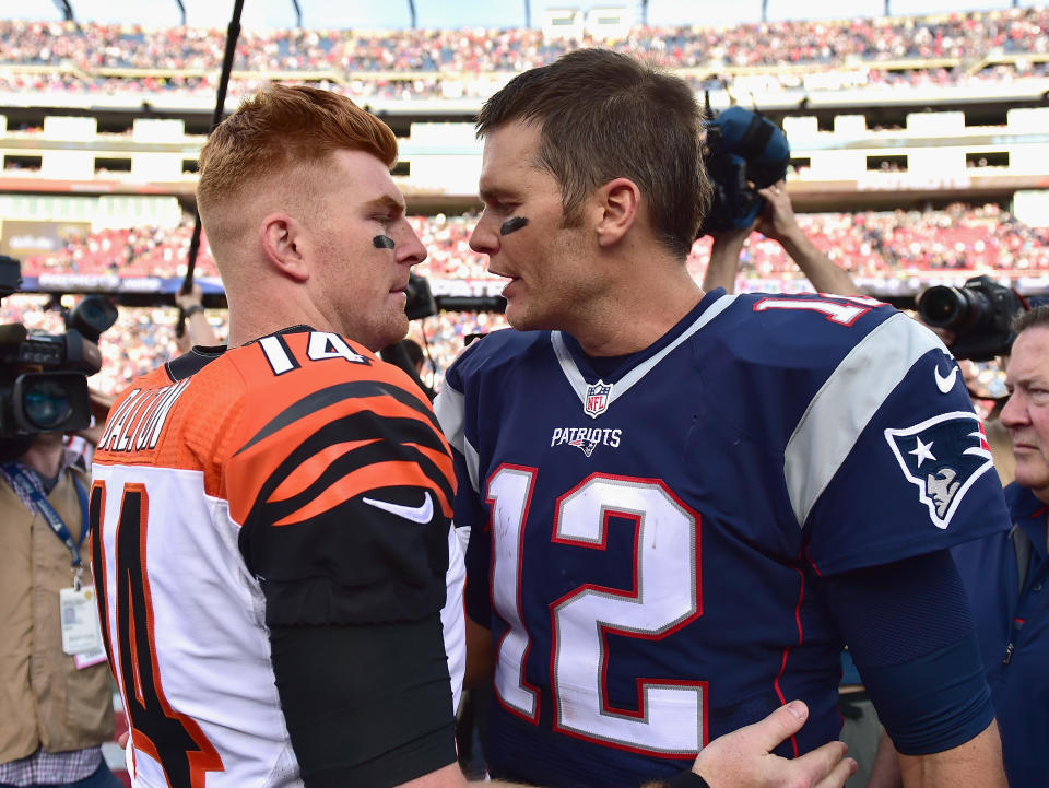 Could Andy Dalton be Tom Brady's replacement in New England? (Photo by Billie Weiss/Getty Images)