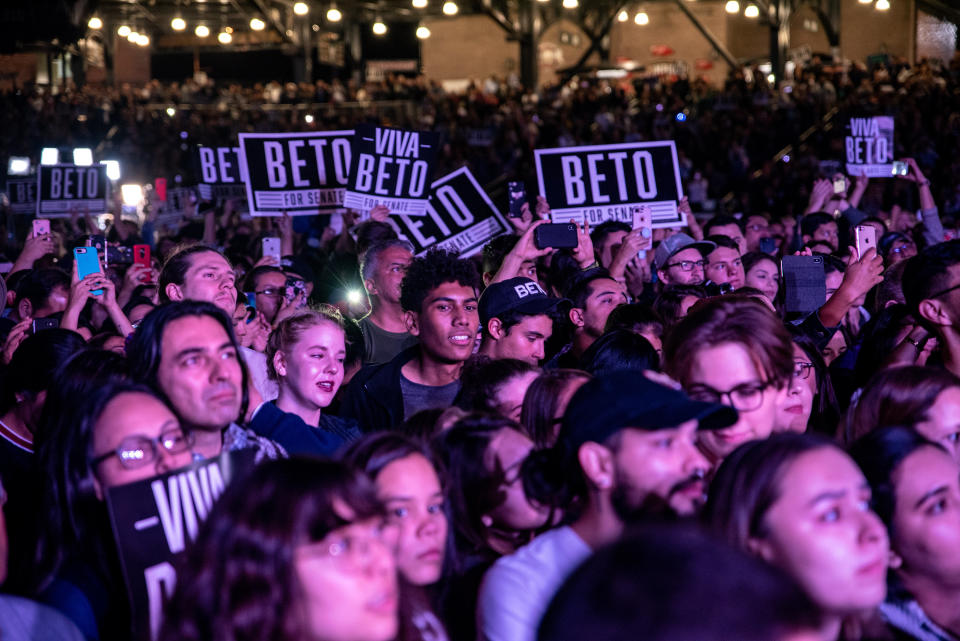 Beto O'Rourke's loss to Sen. Ted Cruz in Texas was one of the high-profile races that eluded Democrats. But the close margin offers a blueprint to make the state more competitive in future cycles. (Photo: Bloomberg via Getty Images)