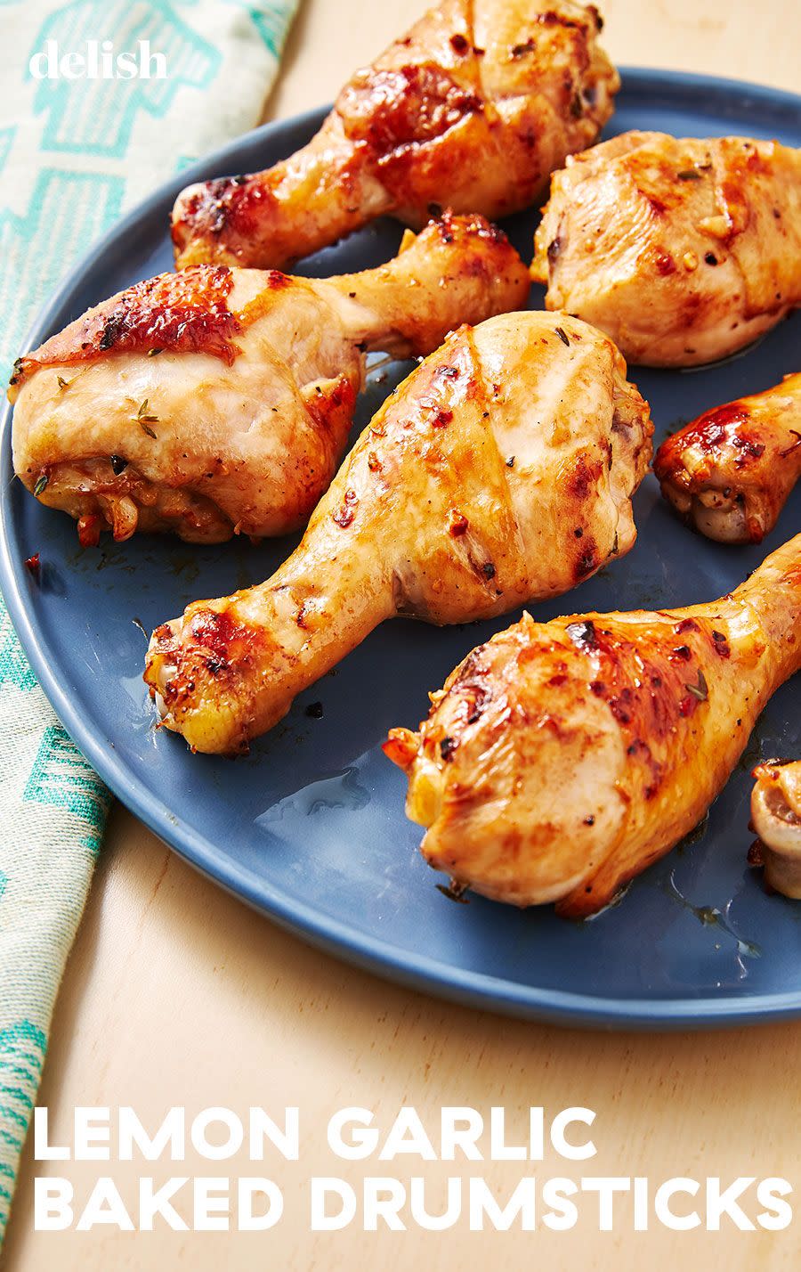 Lemon Garlic Baked Drumsticks