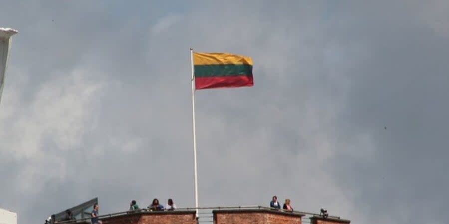 The flag of Lithuania