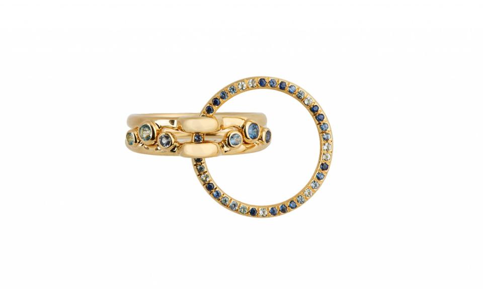 <p>Three Lovers Sapphire, Topaz, and Yellow-Gold Ring, $3,824, <a rel="nofollow noopener" href="http://www.matchesfashion.com/us/products/Charlotte-Chesnais-Three-Lovers-sapphire%2C-topaz-%26-yellow-gold-ring-1065186" target="_blank" data-ylk="slk:matchesfashion.com;elm:context_link;itc:0;sec:content-canvas" class="link ">matchesfashion.com</a> </p>