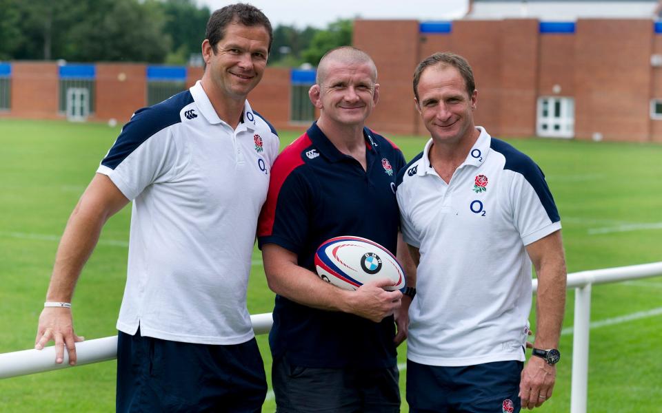 Andy Farrell, Graham Rowntree and Mike Catt - Geoff Pugh