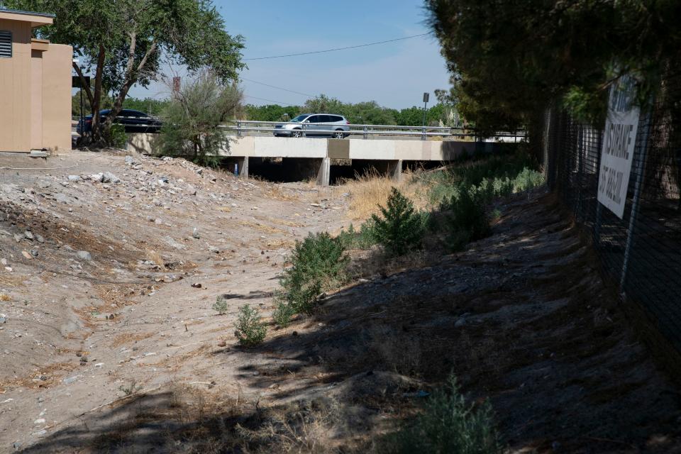The Anthony Wash provides an outlet for rain water to reach the Rio Grande. Pictured Friday, June 3, 2022.