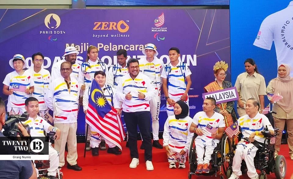 Malaysian Paralympic Council reveals the leisure wear of the Paralympians heading to Paris on July 9, 2024 at the Kampung Pandan Sports Complex in Kuala Lumpur. Image: Graig Nunis/Twentytwo13